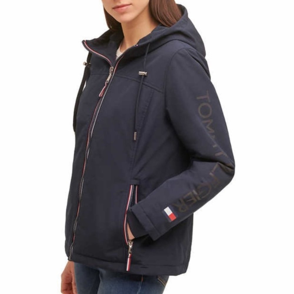 Tommy Hilfiger Ladies' Softshell Jacket NAVY - Picture 2 of 7